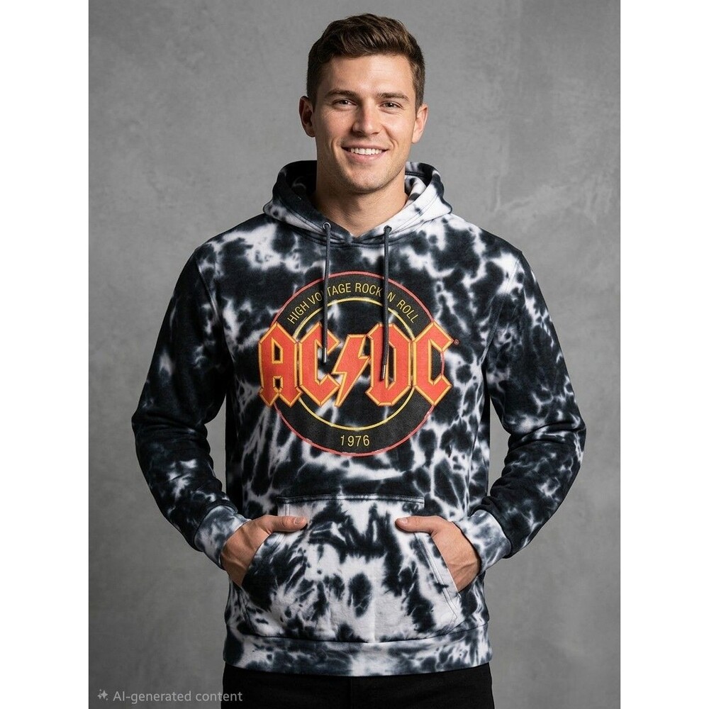 ACDC Hoodie Medium  High Voltage 1976